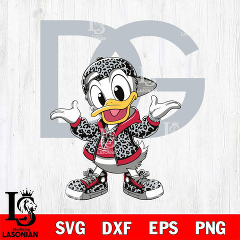 Atlanta Falcons Dolce And Gabbana Donald Duck Disney Svg Eps Dxf Png File, Digital Download, Instant Download