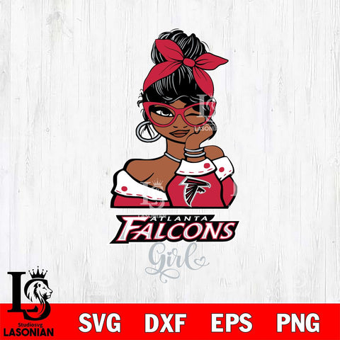 Atlanta Falcons Fan Girl Svg Eps Dxf Png File, Digital Download, Instant Download