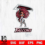 Atlanta Falcons Fan Girl Svg Eps Dxf Png File, Digital Download, Instant Download