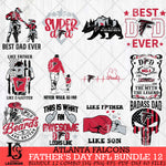 Atlanta Falcons Fathers Day NFL Bundle 12 Svg Eps Dxf Png File, Digital Download, Instant Download