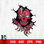 Atlanta Falcons Ferocious Skull SVG