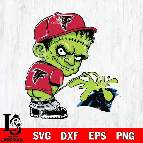 Atlanta Falcons Frankenstein Piss On Carolina Panthers Svg Eps Dxf Png File, Digital Download, Instant Download