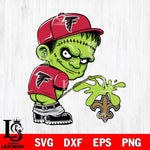 Atlanta Falcons Frankenstein Piss On New Orleans Saints Svg Eps Dxf Png File, Digital Download, Instant Download