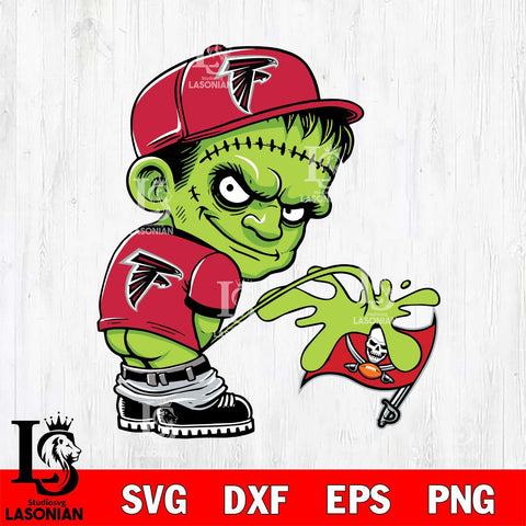 Atlanta Falcons Frankenstein Piss On Tampa Bay Buccaneers Svg Eps Dxf Png File, Digital Download, Instant Download