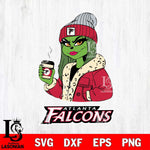 Atlanta Falcons Girls Grinch Bougie Svg Eps Dxf Png File, Digital Download, Instant Download