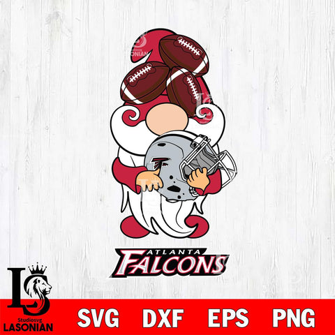 Atlanta Falcons Gnomes Helmet Svg Eps Dxf Png File, Digital Download, Instant Download