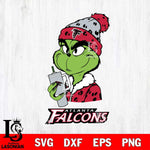 Atlanta Falcons Grinch Bougie Leopard Svg Eps Dxf Png File, Digital Download, Instant Download