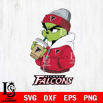 Atlanta Falcons Grinch Bougie Sport Svg Eps Dxf Png File, Digital Download, Instant Download