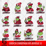 Atlanta Falcons Grinch Christmas NFL Bundle 12 Svg Eps Dxf Png File,Cricut svg files, Digital Download, Instant Download