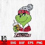 Atlanta Falcons Grinch Christmas hat Svg Eps Dxf Png File, Digital Download, Instant Download