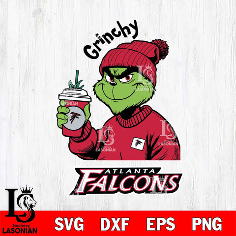 Atlanta Falcons Grinchy Bougie Christmas Svg Eps Dxf Png File,Cricut svg files, Digital Download, Instant Download