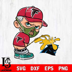 Atlanta Falcons Hannibal Lecter Piss On Carolina Panthers Svg Eps Dxf Png File, Digital Download, Instant Download