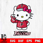 Atlanta Falcons Hello Kitty Best Fan Svg Eps Dxf Png File, Digital Download, Instant Download