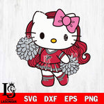 Atlanta Falcons Hello Kitty Cheerleader 7 Svg Eps Dxf Png File, Digital Download, Instant Download