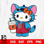 Atlanta Falcons Hello Kitty Stitch Football Svg Eps Dxf Png File, NFL svg, Digital Download, Instant Download