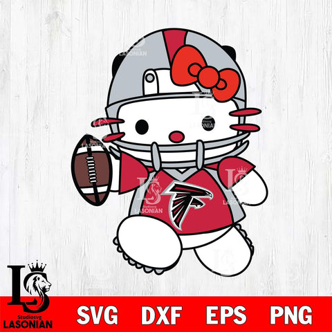 Atlanta Falcons Hello Kitty sport 11 Svg Eps Dxf Png File, Digital Download, Instant Download