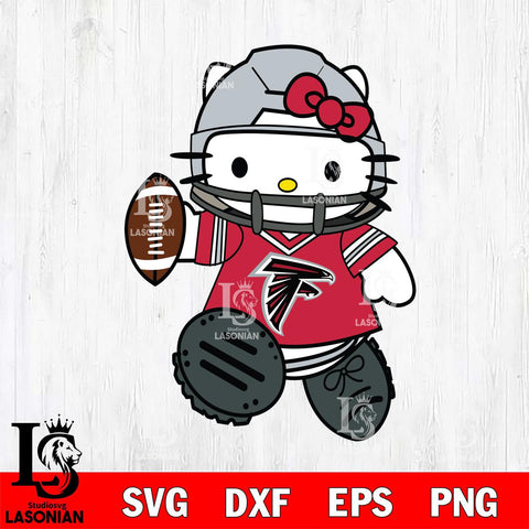 Atlanta Falcons Hello Kitty sport Svg Eps Dxf Png File, Digital Download, Instant Download