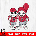 Atlanta Falcons Jack Skellington And Pennywise Football Svg Eps Dxf Png File, Digital Download, Instant Download