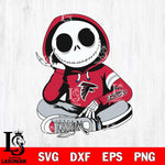 Atlanta Falcons Jack Skellington halloween Svg Eps Dxf Png File, Digital Download, Instant Download