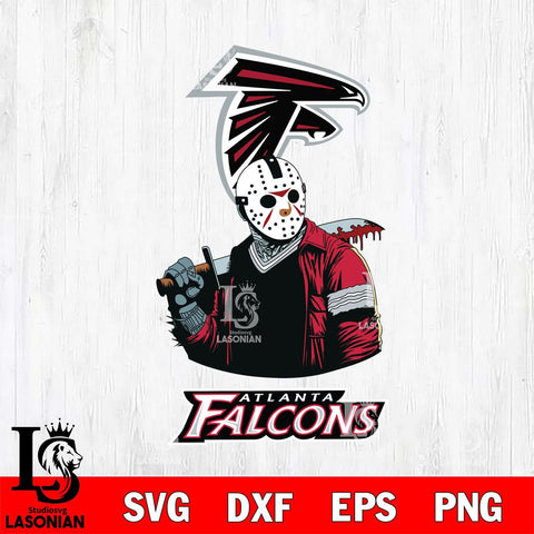 Atlanta Falcons Jason Voorhees 10 Svg Eps Dxf Png File, Digital Download