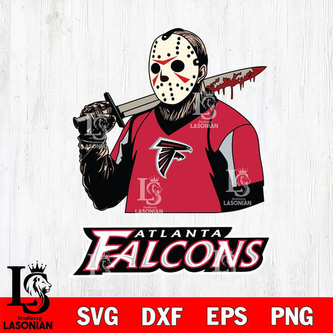 Atlanta Falcons Jason Voorhees 11 Svg Eps Dxf Png File, Digital Download