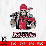 Atlanta Falcons Jason Voorhees 2 Svg Eps Dxf Png File, Digital Download