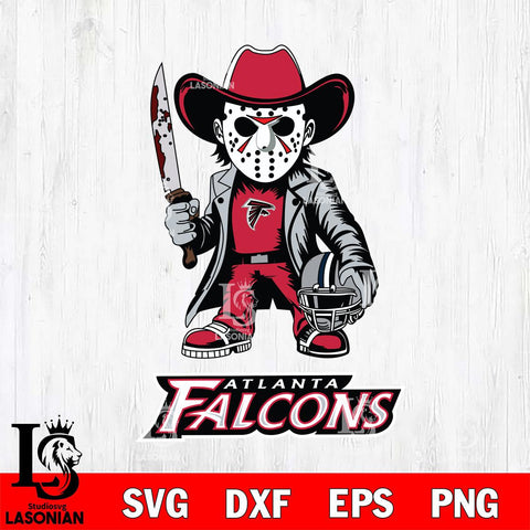 Atlanta Falcons Jason Voorhees 3 Svg Eps Dxf Png File, Digital Download