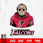 Atlanta Falcons Jason Voorhees 4 Svg Eps Dxf Png File, Digital Download