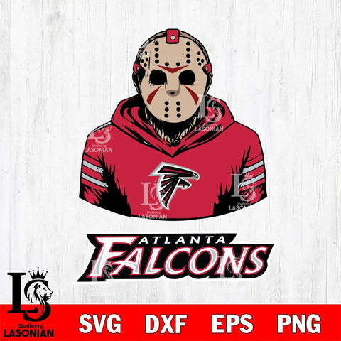 Atlanta Falcons Jason Voorhees 4 Svg Eps Dxf Png File, Digital Download