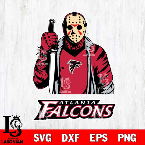 Atlanta Falcons Jason Voorhees 6 Svg Eps Dxf Png File, Digital Download