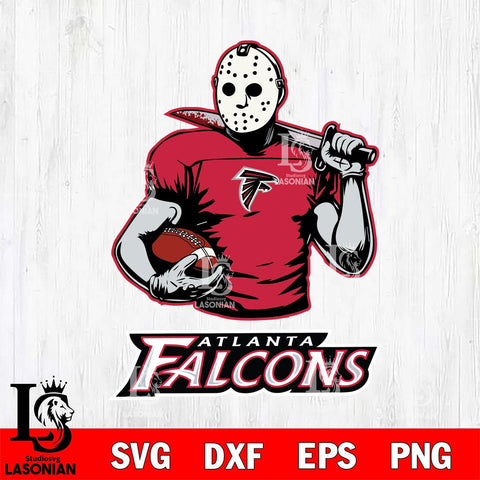 Atlanta Falcons Jason Voorhees 9 Svg Eps Dxf Png File, Digital Download