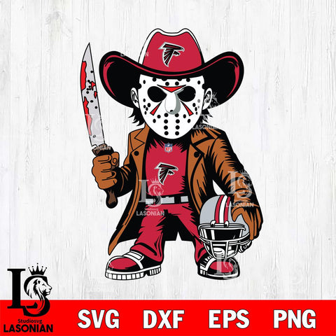 Atlanta Falcons Jason Voorhees Horror Svg Eps Dxf Png File, NFL svg, Digital Download, Instant Download