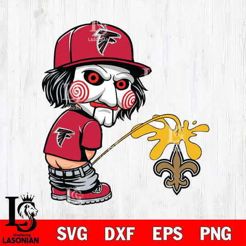 Atlanta Falcons Jigsaw Piss On New Orleans Saints Svg Eps Dxf Png File, Digital Download, Instant Download