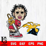 Atlanta Falcons Leatherface Piss On Carolina Panthers Svg Eps Dxf Png File, Digital Download, Instant Download