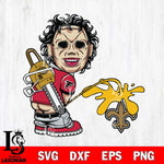 Atlanta Falcons Leatherface Piss On New Orleans Saints Svg Eps Dxf Png File, Digital Download, Instant Download