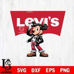 Atlanta Falcons Levis Mickey Mouse Svg Eps Dxf Png File, Digital Download, Instant Download