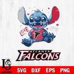 Atlanta Falcons Love Stitch, Svg Eps Dxf Png File, Digital Download