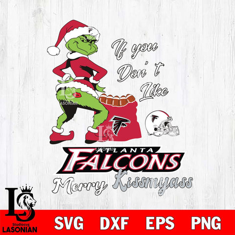 Atlanta Falcons Merry kissmyass grinch Svg Eps Dxf Png File,NFL Svg Files,Digital Download,Sublimation,Instant Download