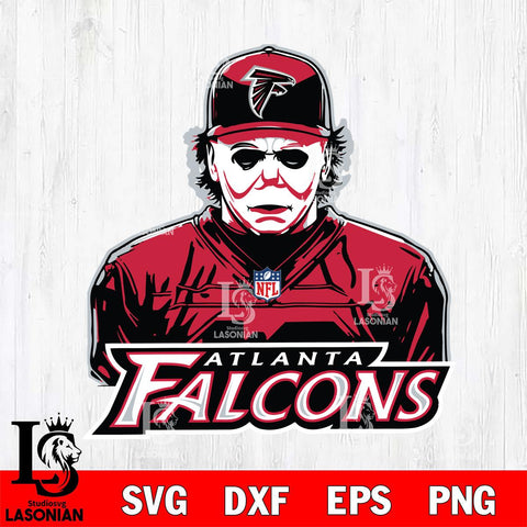 Atlanta Falcons Michael Myers Horror Halloween Svg Eps Dxf Png File, Digital Download, Instant Download