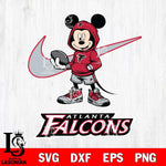 Atlanta Falcons Mikey Mouse Disney NIKE, Svg Eps Dxf Png File, Digital Download