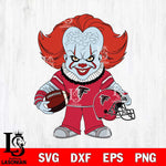 Atlanta Falcons Pennywise Horror Sport Svg Eps Dxf Png File, NFL svg, Digital Download, Instant Download