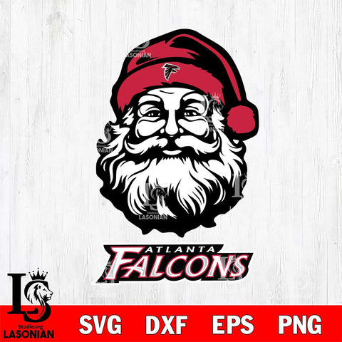 Atlanta Falcons Santa Claus Christmas Svg Eps Dxf Png File,NFL Svg Files,Digital Download,Sublimation,Instant Download