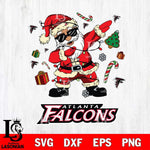 Atlanta Falcons Santa Claus Football Svg Eps Dxf Png File,NFL Svg Files,Digital Download,Sublimation,Instant Download