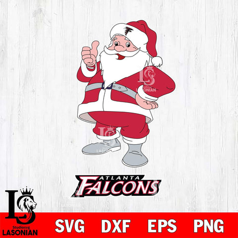 Atlanta Falcons Santa claus Svg Eps Dxf Png File,NFL Svg Files,Digital Download,Sublimation,Instant Download