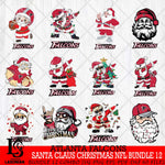 Atlanta Falcons Satan Claus Christmas NFL Bundle 12 Svg Eps Dxf Png File,NFL Svg Files,Digital Download,Sublimation,Instant Download