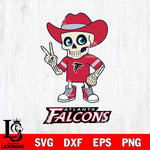 Atlanta Falcons Skeleton Football 2 Svg Eps Dxf Png File, Digital Download