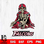 Atlanta Falcons Skeleton Football 3 Svg Eps Dxf Png File, Digital Download