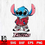 Atlanta Falcons Stitch Disney NFL Svg Eps Dxf Png File, Digital Download, Instant Download