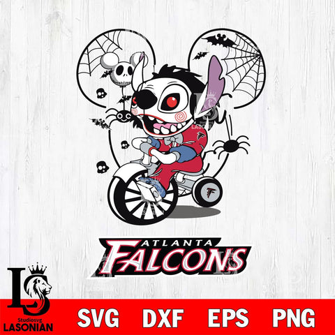 Atlanta Falcons Stitch Jigsaws Halloween Svg Eps Dxf Png File, Digital Download, Instant Download