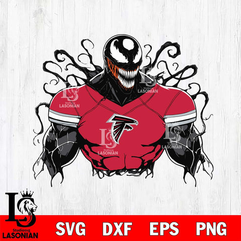 Atlanta Falcons Venom Marvel Svg Eps Dxf Png File, Digital Download, Instant Download